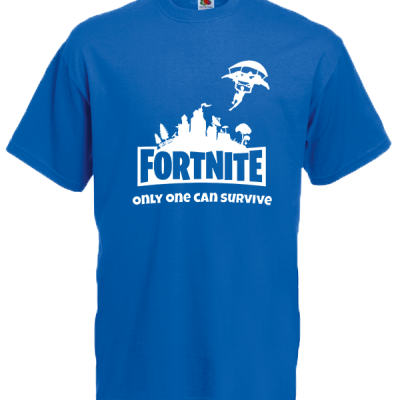 T-Shirt with print Fortnite Skydiver White