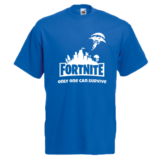 T-Shirt with print Fortnite Skydiver White-FSW