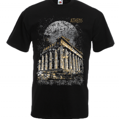 Full Moon Parthenon T-Shirt with print