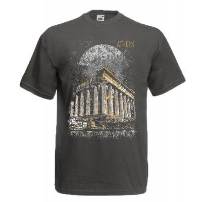 Full Moon Parthenon T-Shirt με στάμπα