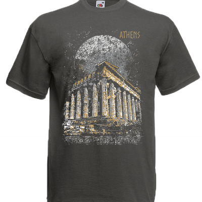 Full Moon Parthenon T-Shirt with print