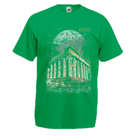 Full Moon Parthenon T-Shirt with print