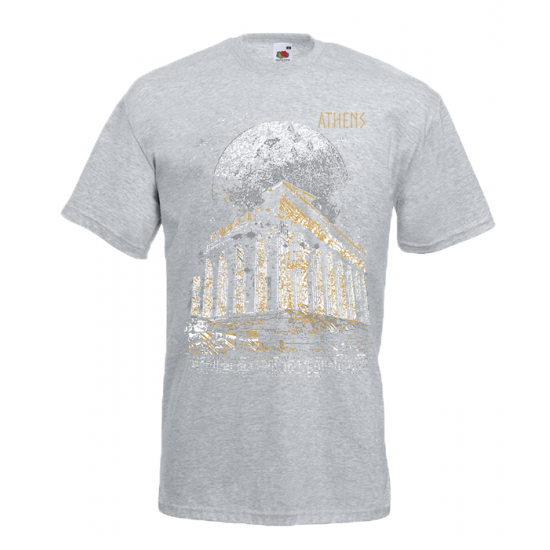 Full Moon Parthenon T-Shirt with print