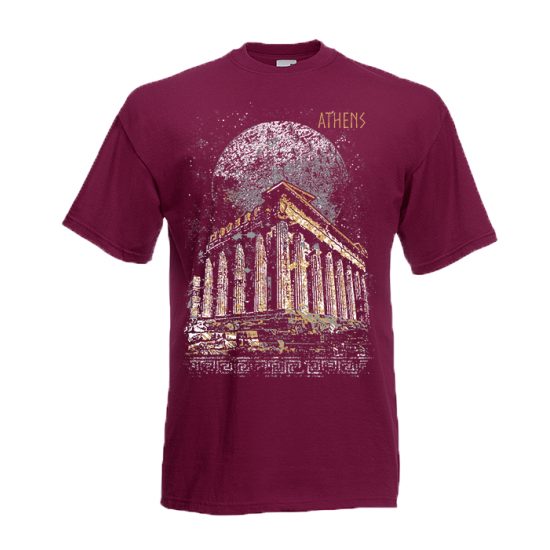 Full Moon Parthenon T-Shirt with print
