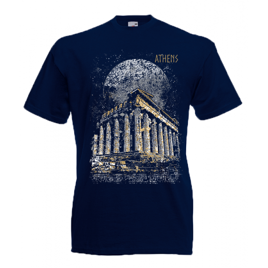 Full Moon Parthenon T-Shirt with print