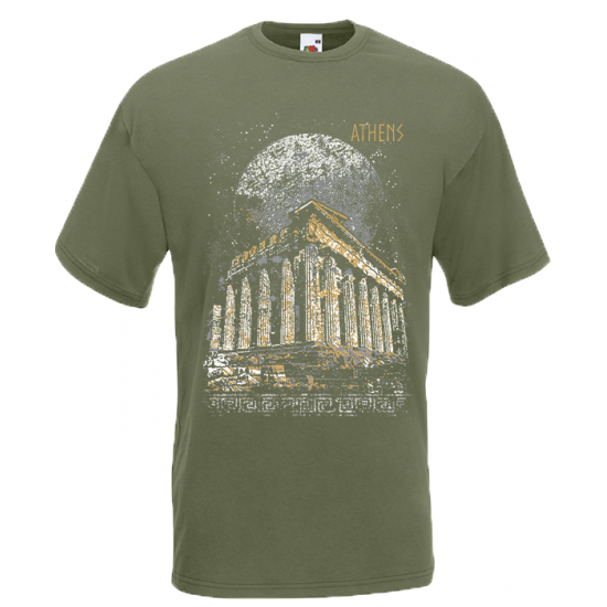 Full Moon Parthenon T-Shirt with print