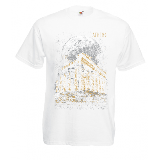 Full Moon Parthenon T-Shirt with print