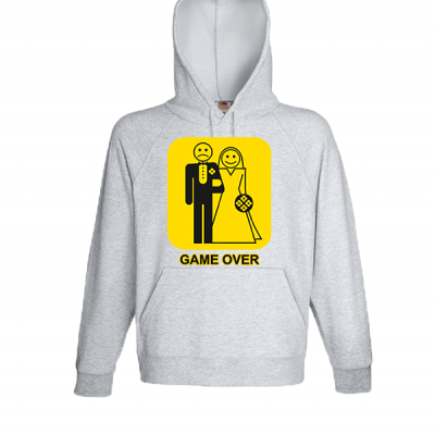 Game Over Yellow Φούτερ με στάμπα 