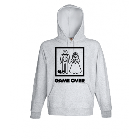 Game Over-A7589 Φούτερ με στάμπα