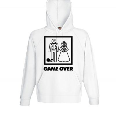 Game Over Φούτερ με στάμπα 