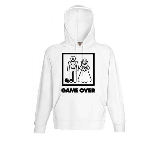Game Over-A7589 Φούτερ με στάμπα