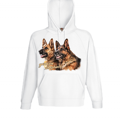 German Shepherd Hooded Sweatshirt with print