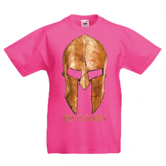 T-shirt με στάμπα Gold Helmet This Is Sparta-331