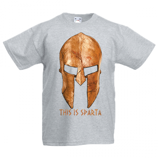 T-shirt με στάμπα Gold Helmet This Is Sparta-331