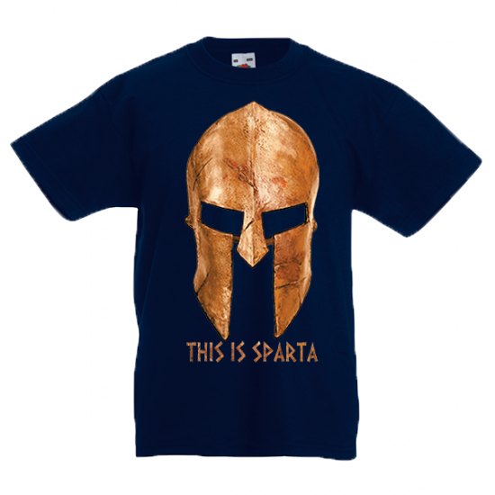 T-Shirt with print Gold Helmet This Is Sparta-331