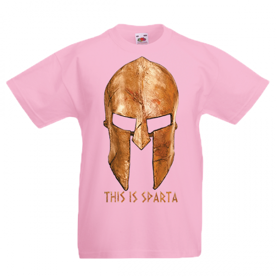 T-shirt με στάμπα Gold Helmet This Is Sparta-331
