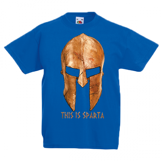 T-shirt με στάμπα Gold Helmet This Is Sparta-331