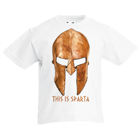 T-Shirt with print Gold Helmet This Is Sparta-331