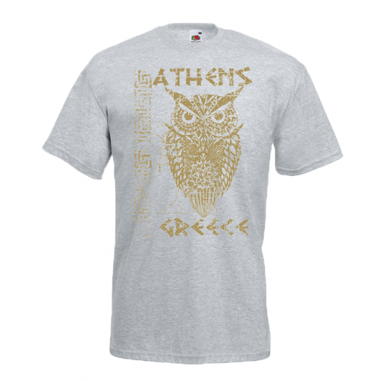 Gold Owl Athens T-Shirt with print