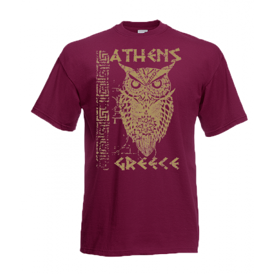 Gold Owl Athens T-Shirt with print