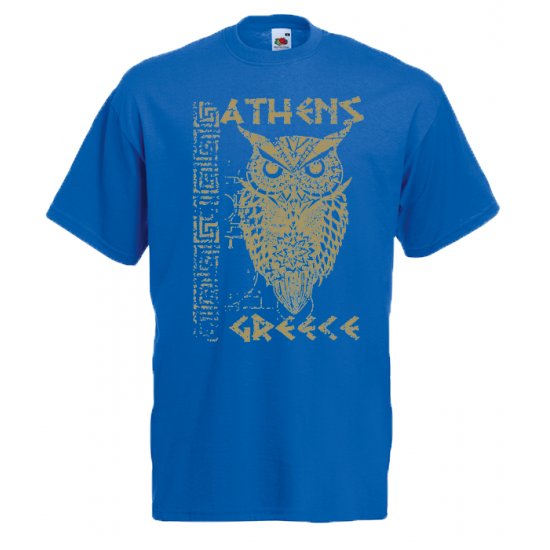 Gold Owl Athens T-Shirt με στάμπα