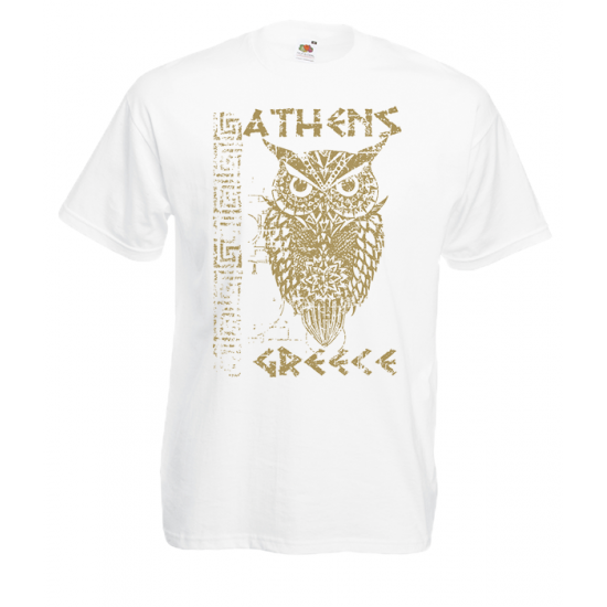 Gold Owl Athens T-Shirt με στάμπα