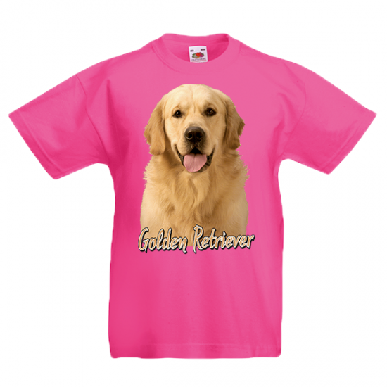T-Shirt with print Golden Retriever-A9083