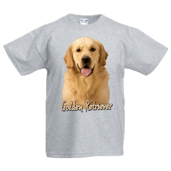 T-Shirt with print Golden Retriever-A9083
