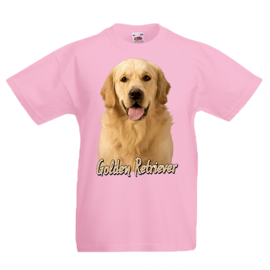 T-Shirt with print Golden Retriever-A9083