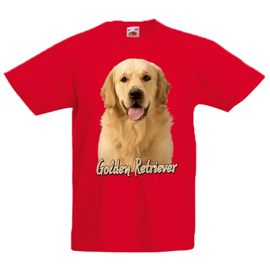 T-Shirt with print Golden Retriever-A9083