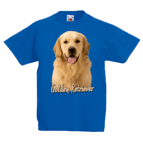 T-Shirt with print Golden Retriever-A9083