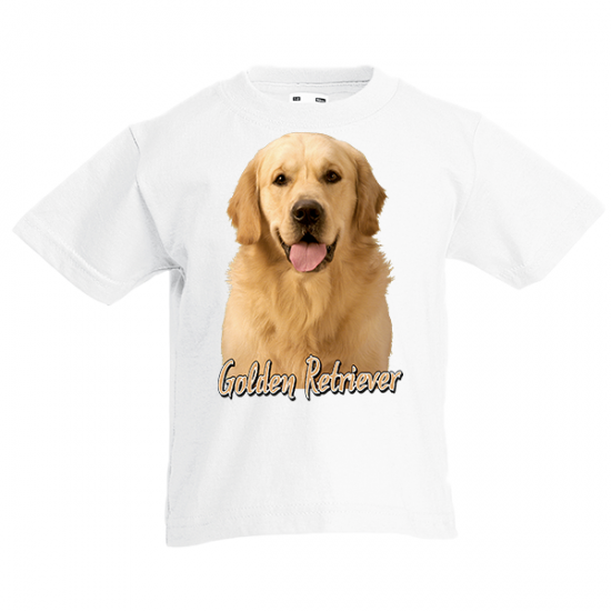 T-Shirt with print Golden Retriever-A9083
