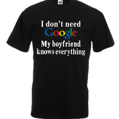 Google Boyfriend T-Shirt with print