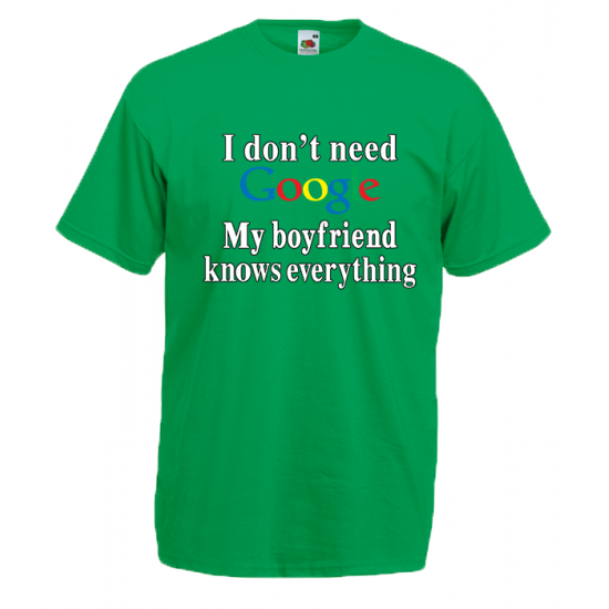 Google Boyfriend T-Shirt with print