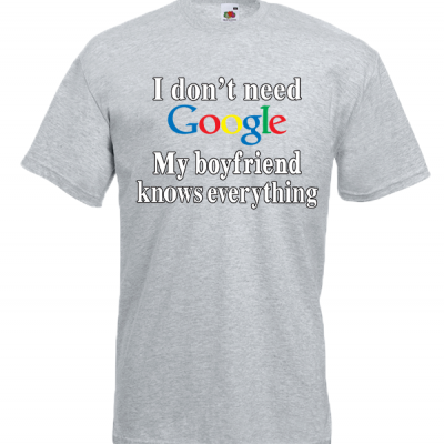 Google Boyfriend T-Shirt with print