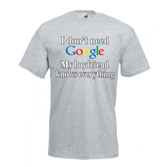 Google Boyfriend T-Shirt with print