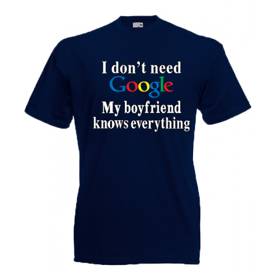 Google Boyfriend T-Shirt with print