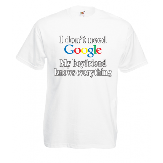 Google Boyfriend T-Shirt with print
