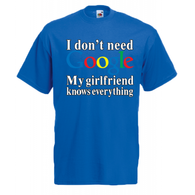 Google Girlfriend T-Shirt με στάμπα