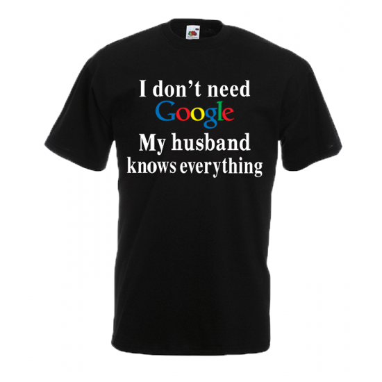 Google Husband T-Shirt with print