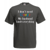 Google Husband T-Shirt with print