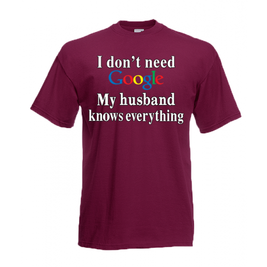 Google Husband T-Shirt with print