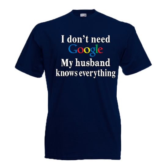 Google Husband T-Shirt with print