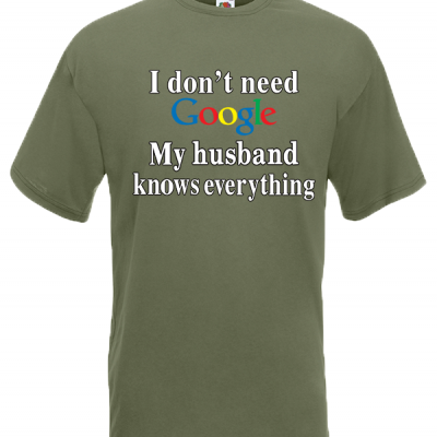 Google Husband T-Shirt with print