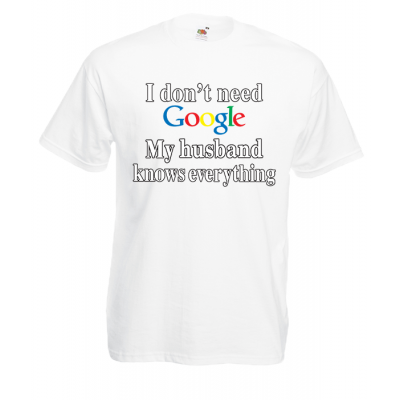 Google Husband T-Shirt with print