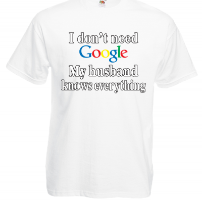 Google Husband T-Shirt with print