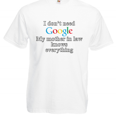 Google Mother In Law T-Shirt με στάμπα