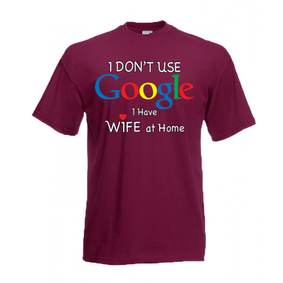 Google Wife At Home T-Shirt with print