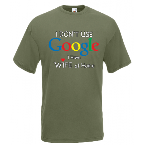 Google Wife At Home T-Shirt with print