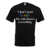 Google Wife T-Shirt with print